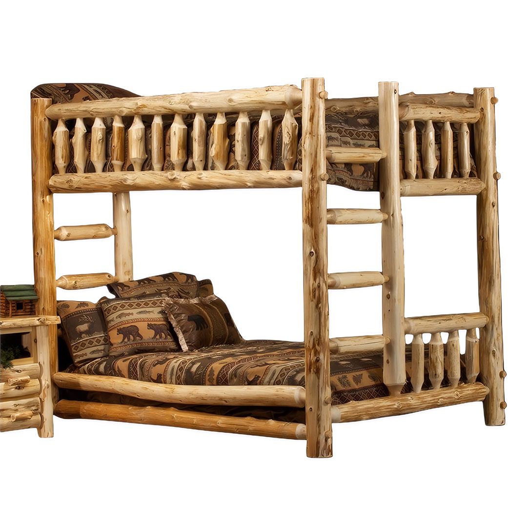 CEDAR LAKE FULL OVER FULL LOG BUNK BED