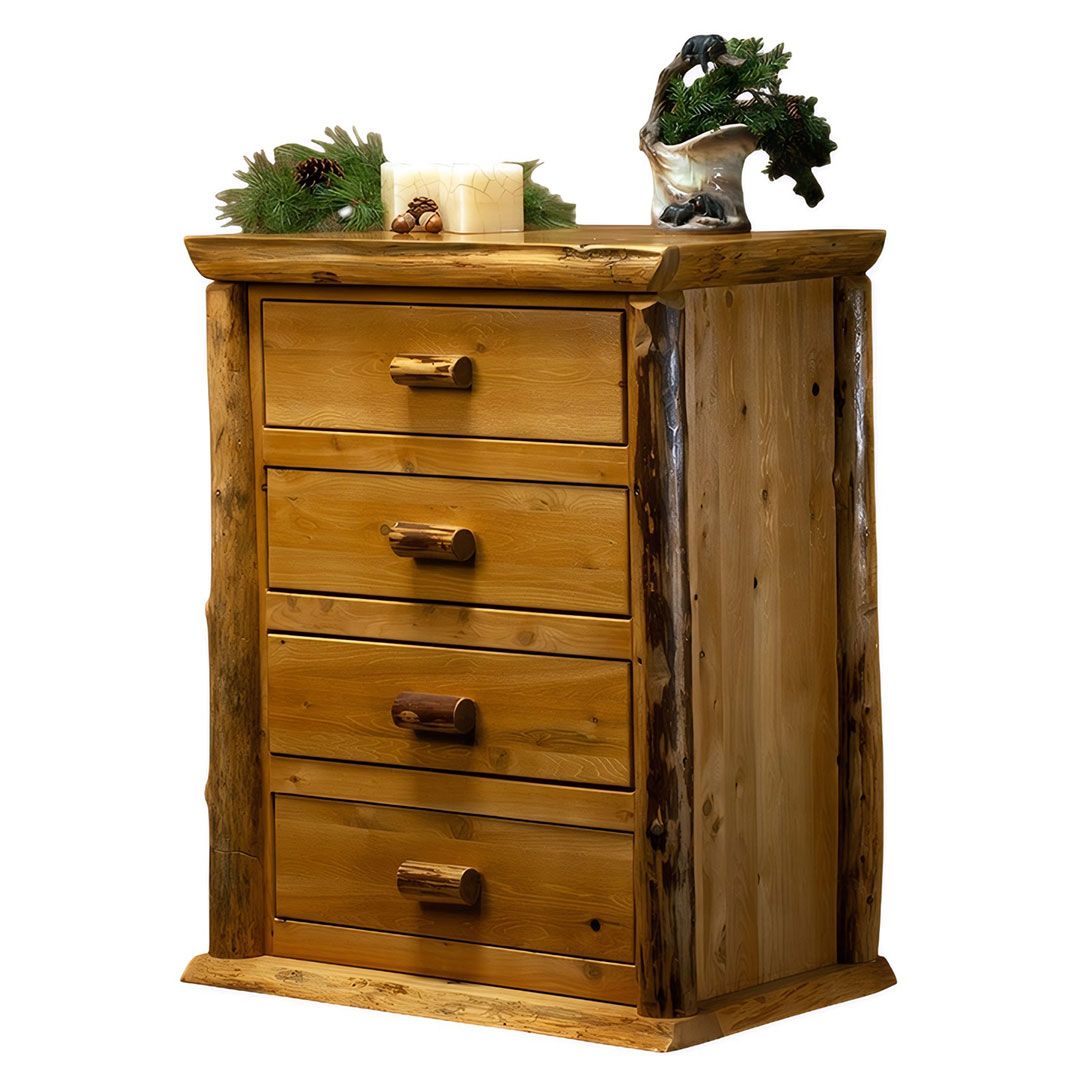 CEDAR LAKE LODGE 4 DRAWER LOG CHEST