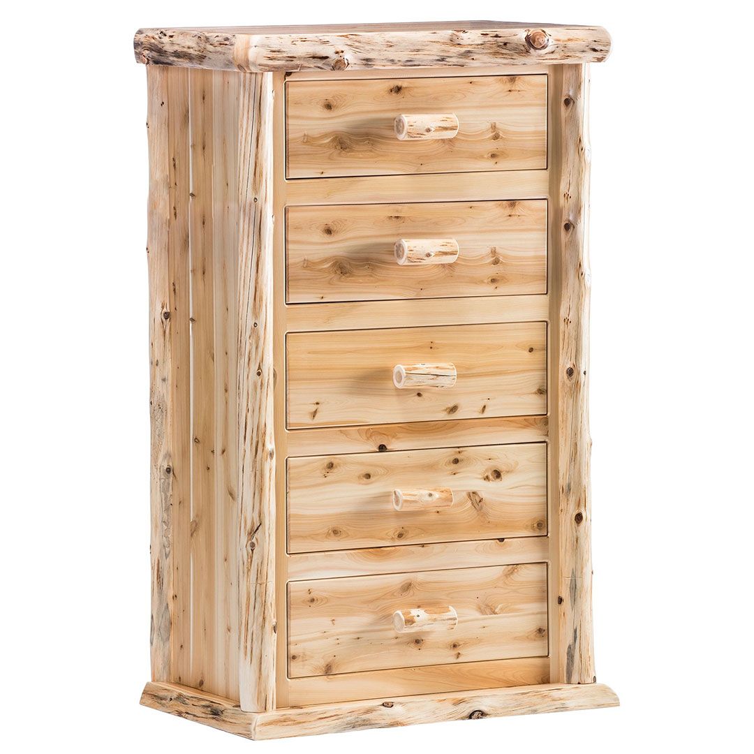 CEDAR LAKE LODGE 5 DRAWER LOG CHEST