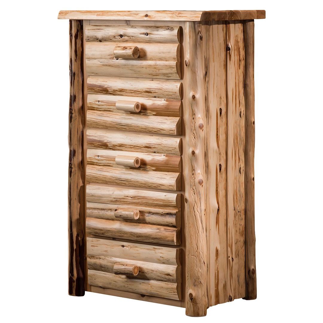 CEDAR LAKE LOGGER 5 DRAWER LOG CHEST
