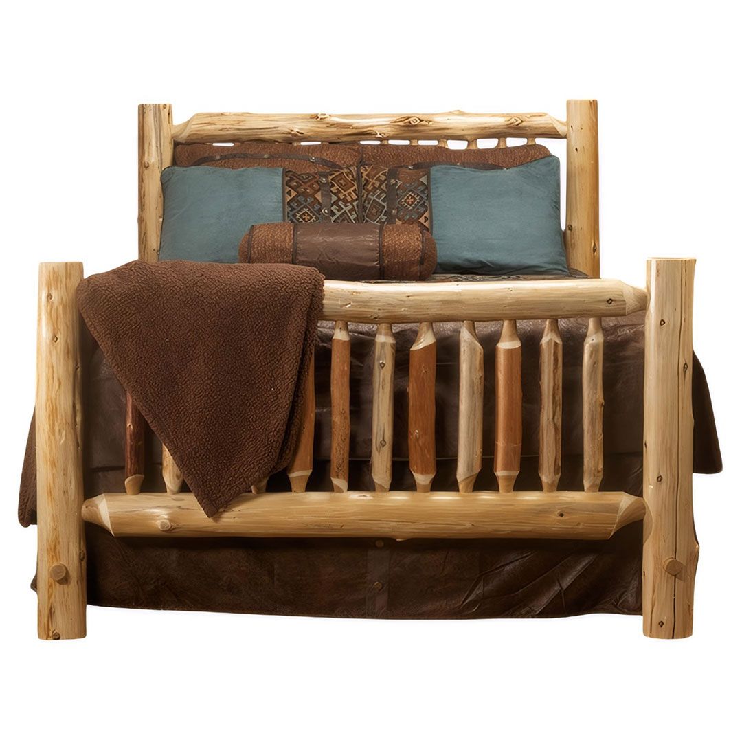 Cedar Lake Small Spindle Log Bed