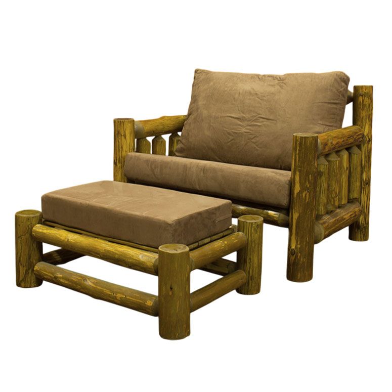 Cedar Lake Log Chair-and-a-Half
