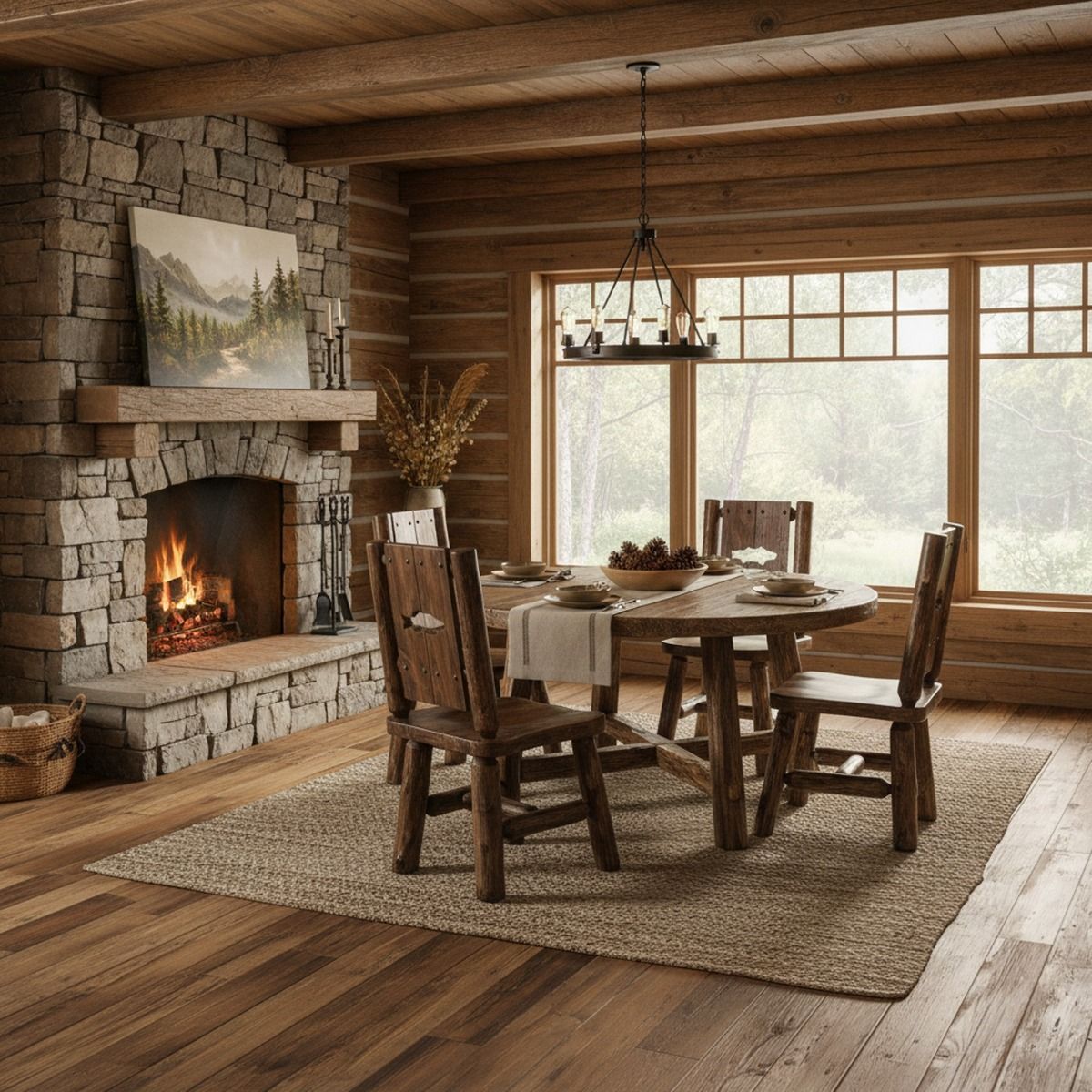 Log Cabin Cedar Dining Chair