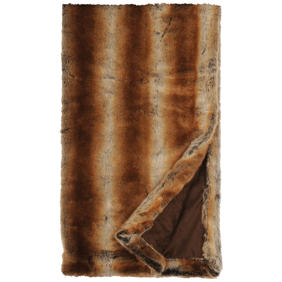 Woodland Creek Furniture Chinchilla Faux Fur Throw Blanket - Thumbnail 2