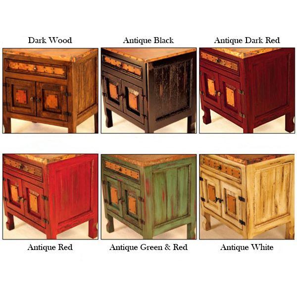 HAMMERED COPPER 9 DRAWER LOW PROFILE DRESSER