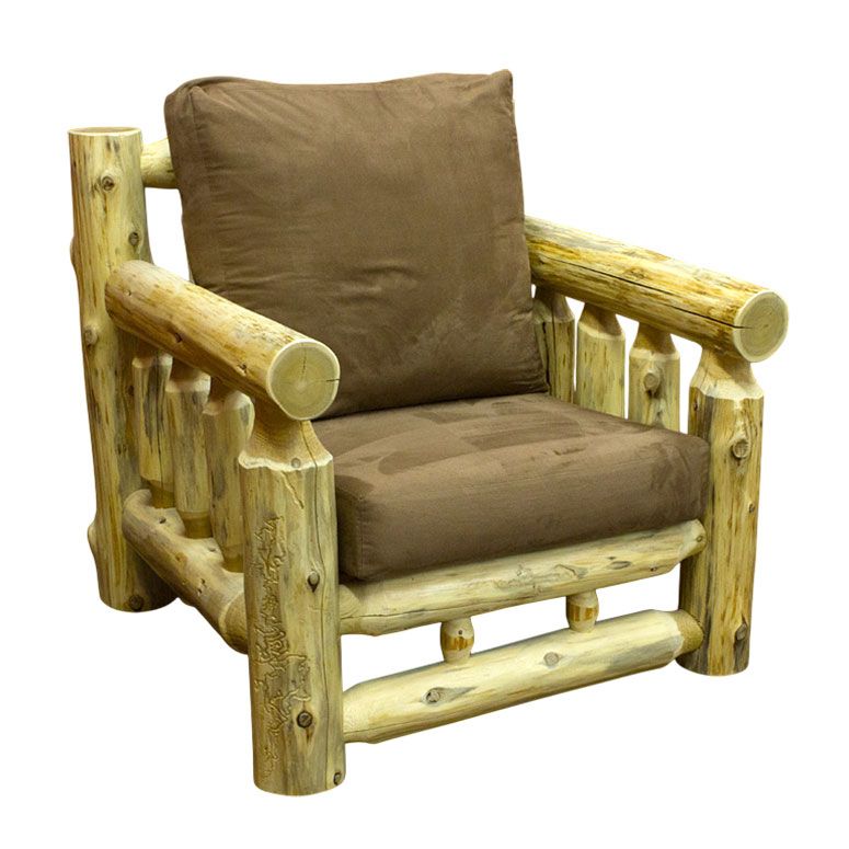 Cedar Lake Cabin Log Lounge Chair