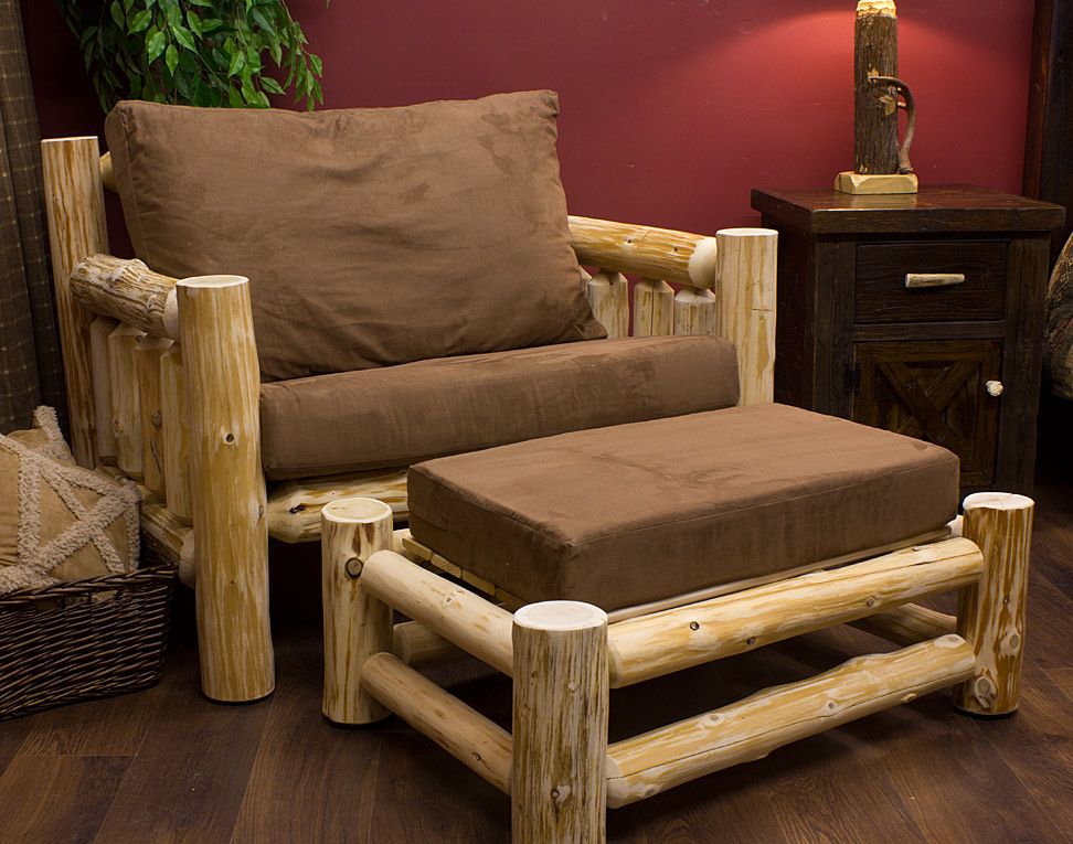 Cedar Lake Log Chair-and-a-Half
