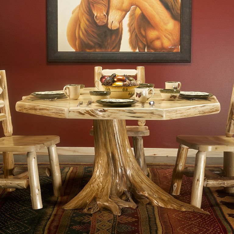 Cedar Lake Stump Octagon Table