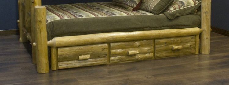 CEDAR LAKE TWIN OVER FULL LOG BUNK BED