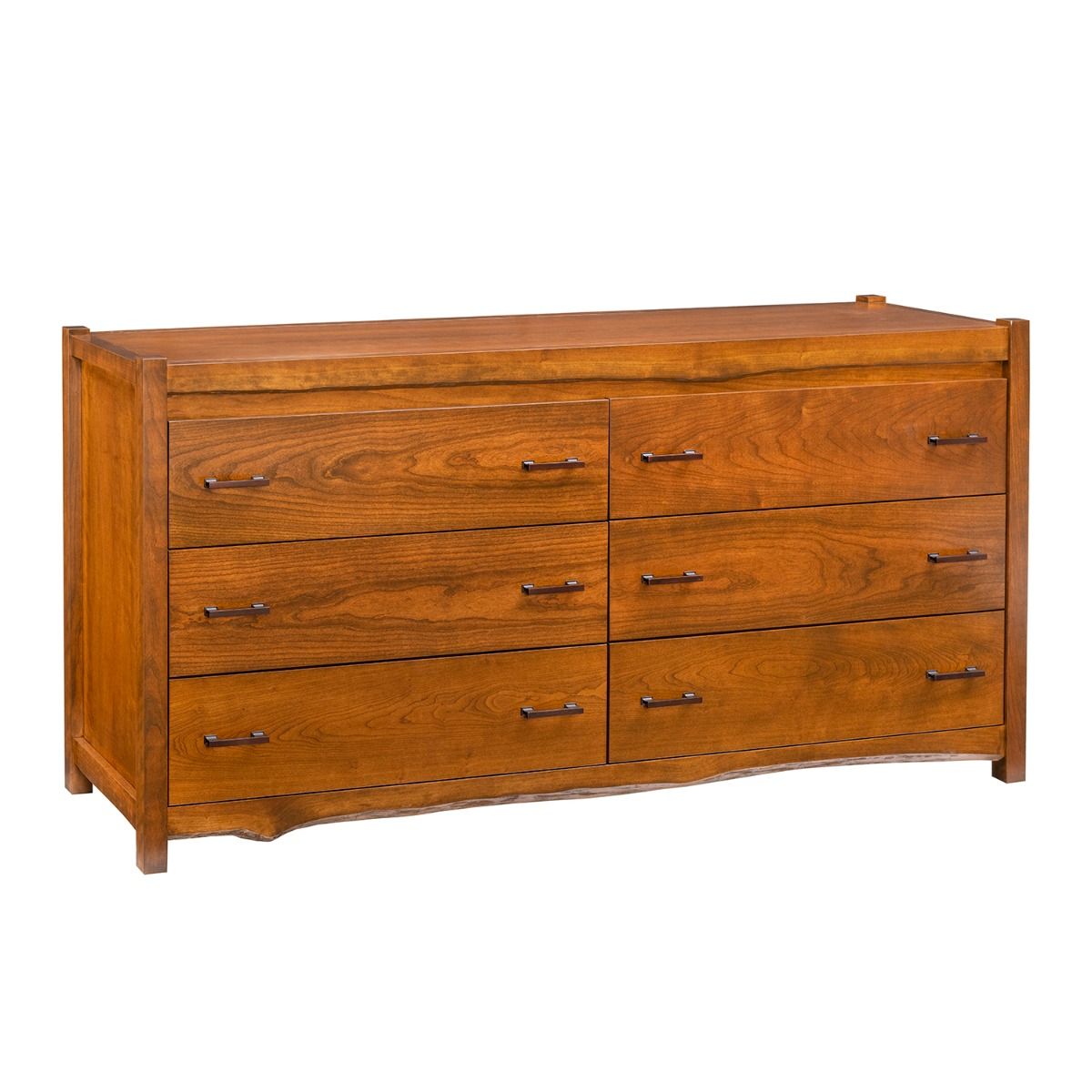 COLUMBIA VALLEY NATURAL WOOD 6 DRAWER DRESSER