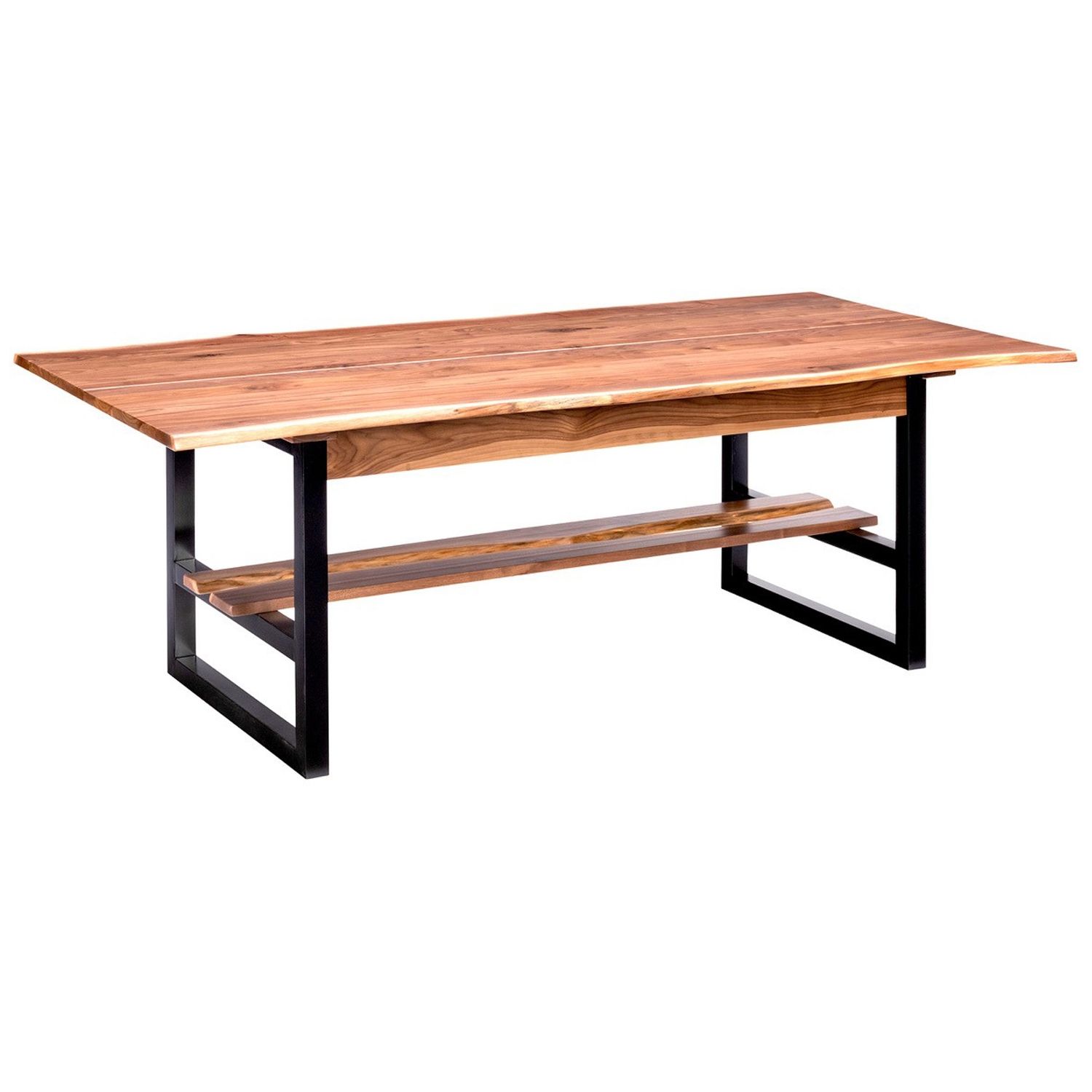 Troubadour Dining Table with Horizontal Free Form Stretcher