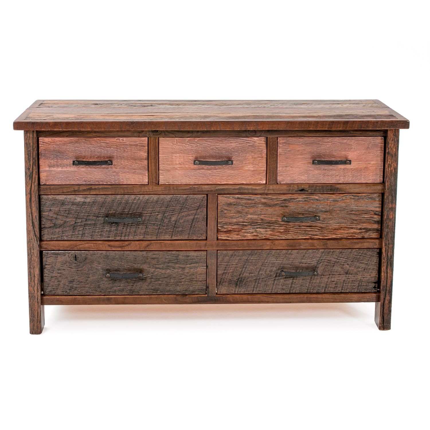 COPPER CANYON 7 DRAWER BARN WOOD DRESSER