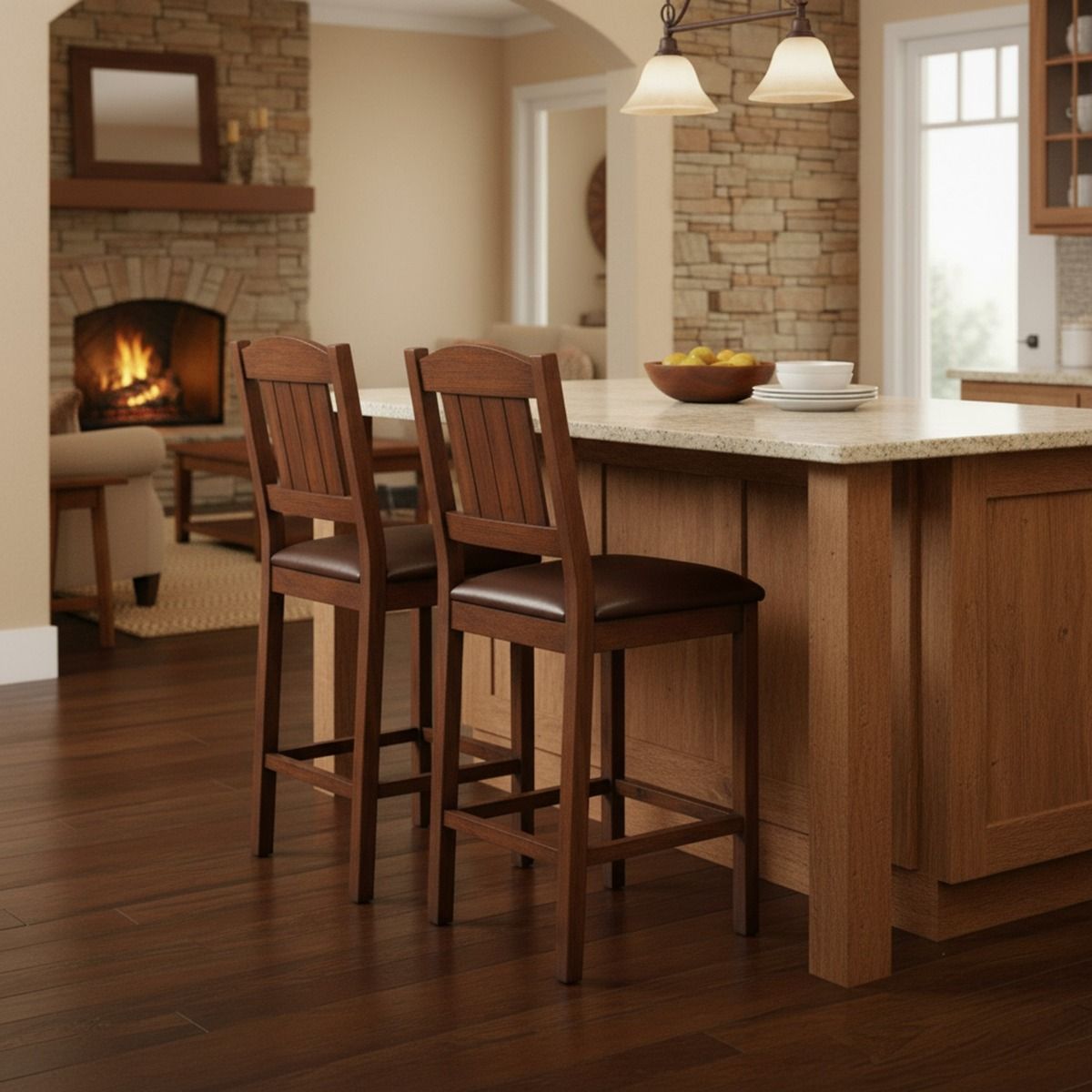 Rustic Barnwood Bar Stool Design #2