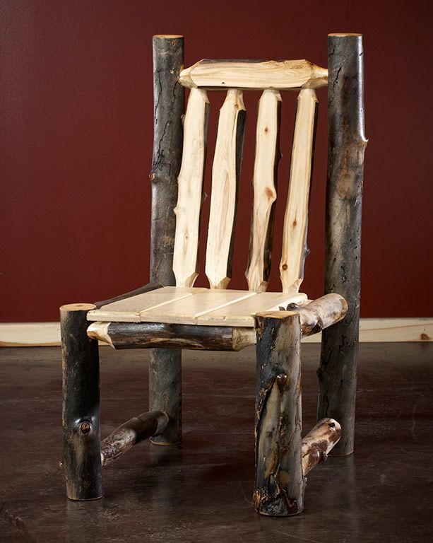 Rustic Aspen Log Dining Chair