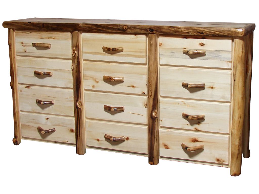 white christmas dresses Amish Solid Wood Artesano 12-Drawer Dresser