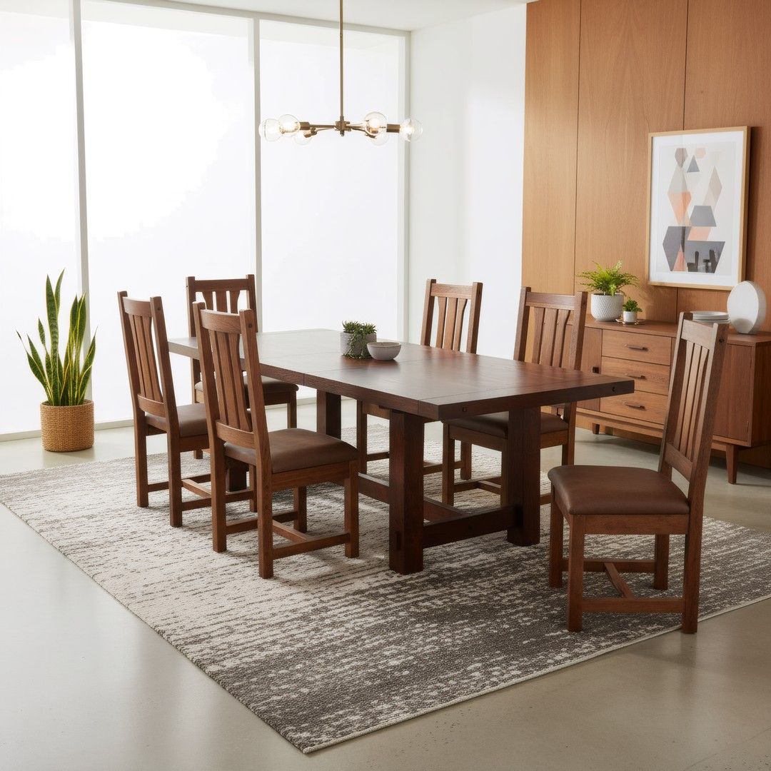Woodland Creek Furniture Refectory Table - Thumbnail 5