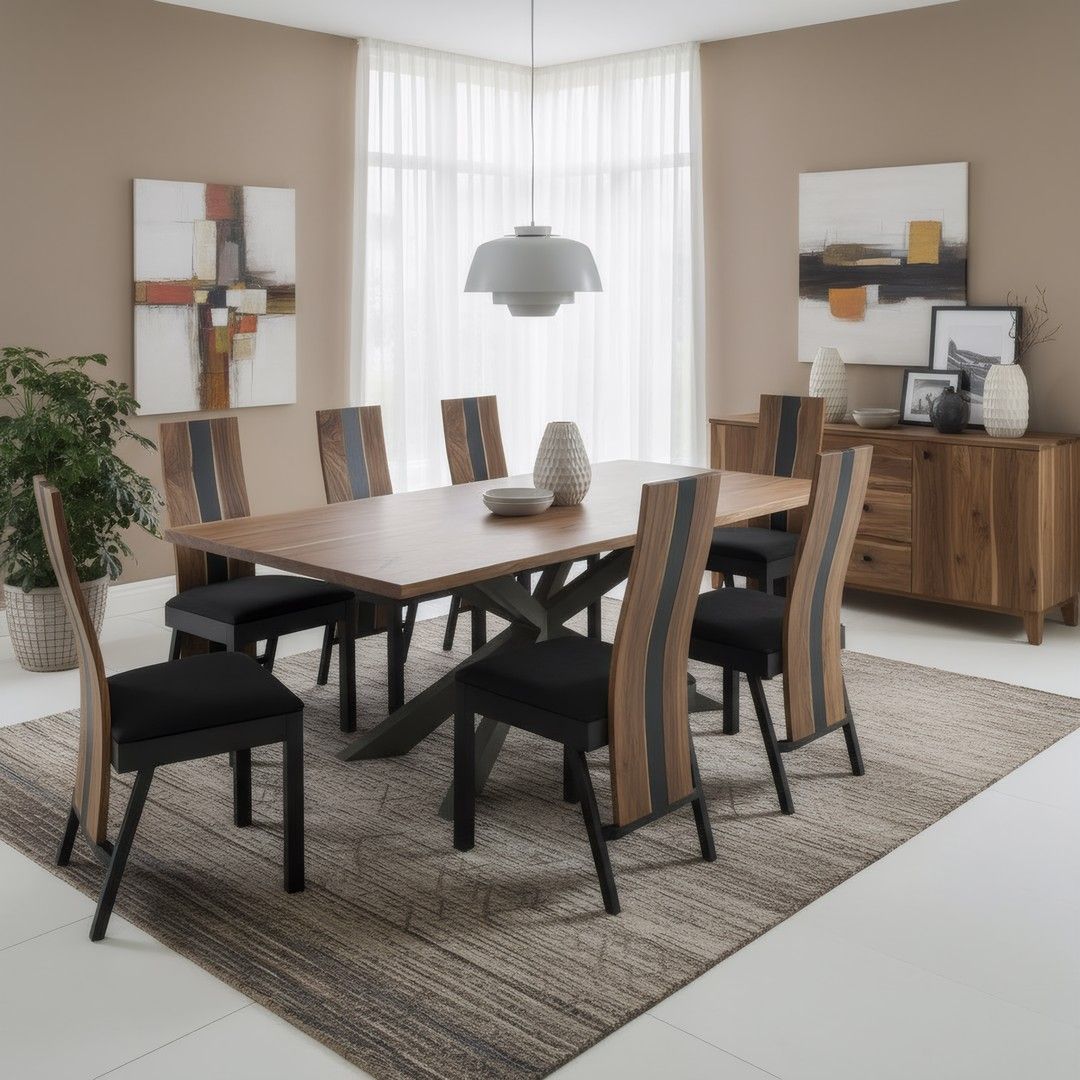 Matrix Natural Wood Dining Table