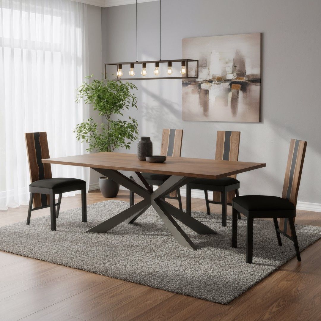 Matrix Natural Wood Dining Table