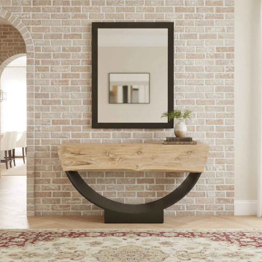 Exotic Reclaimed Hardwood Console Table