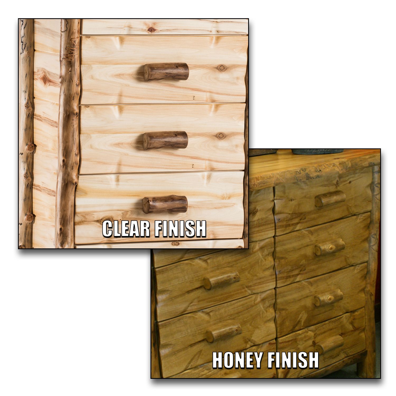 BOULDER MOUNTAIN 6 DRAWER ASPEN LOG CHEST
