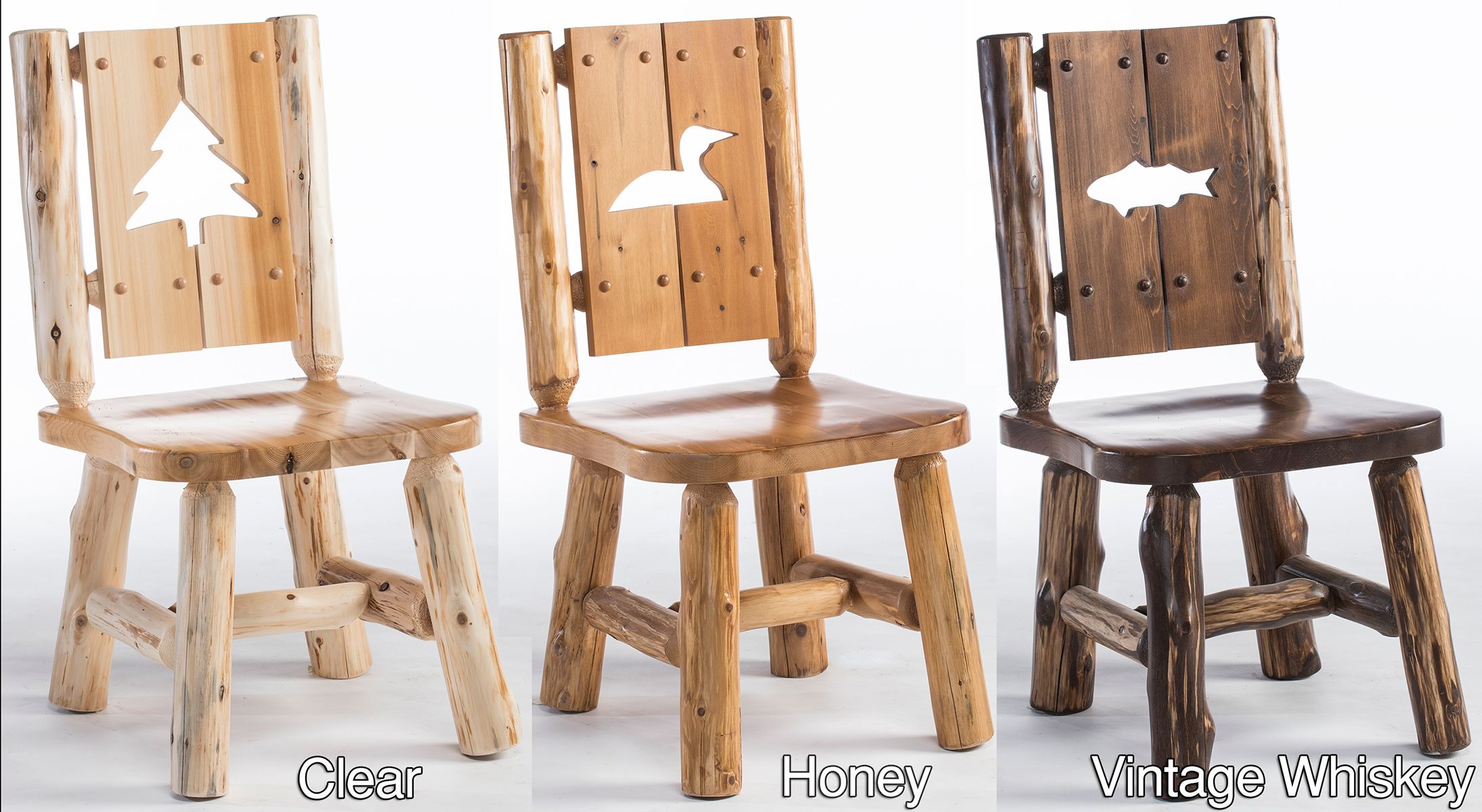 HIDDEN LAKE 1 DRAWER LOG NIGHTSTAND