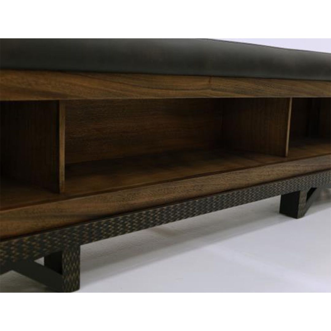 MODERN WALNUT BED
