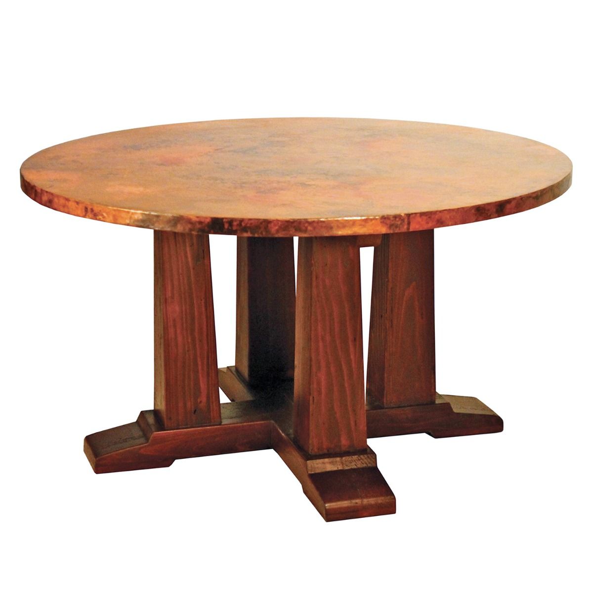 Rustic Copper Table Top Refined Rustic Copper Dining Table