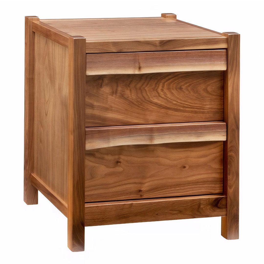 GRAYS LAKE LIVE EDGE 2 DRAWER NIGHTSTAND