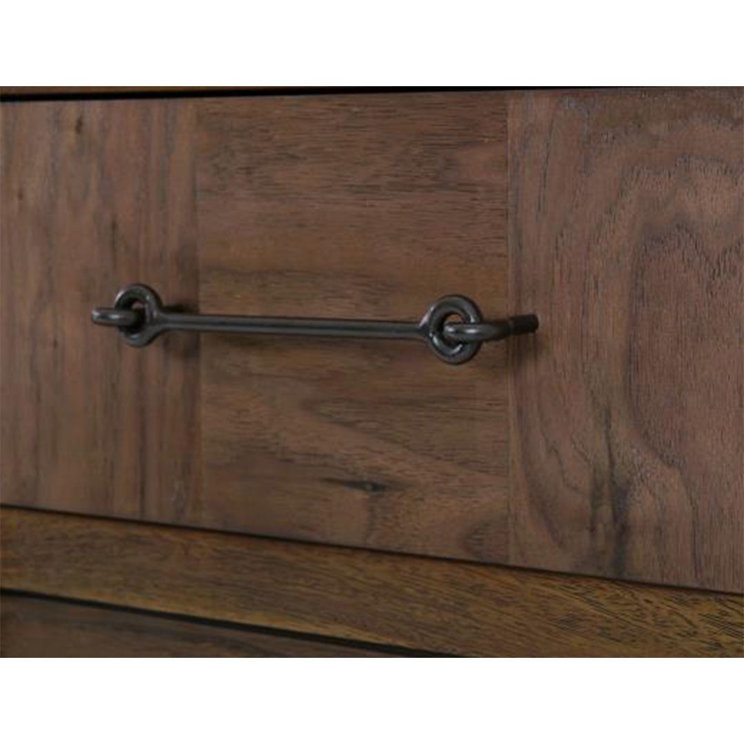 MODERN WALNUT 6 DRAWER WARDROBE DRESSER
