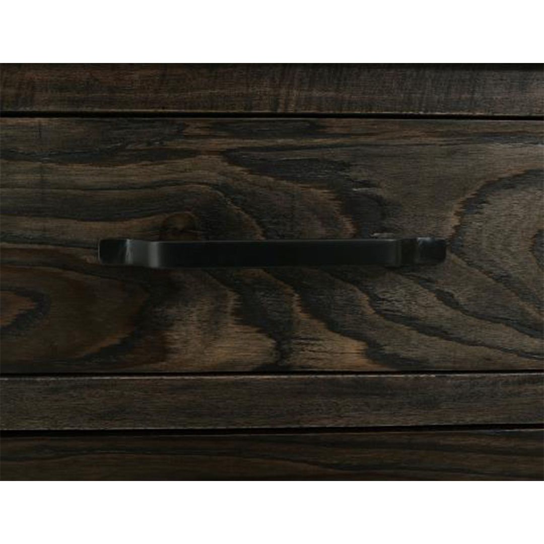 DARK TEAK 2 DRAWER NIGHTSTAND