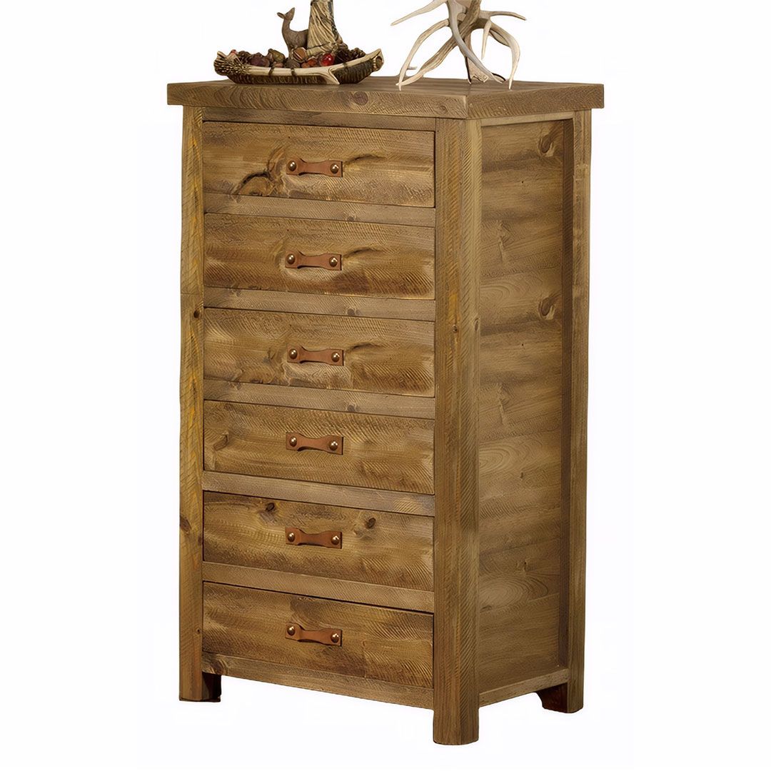 HEARTLAND WEATHERED WOOD 6 DRAWER CHEST