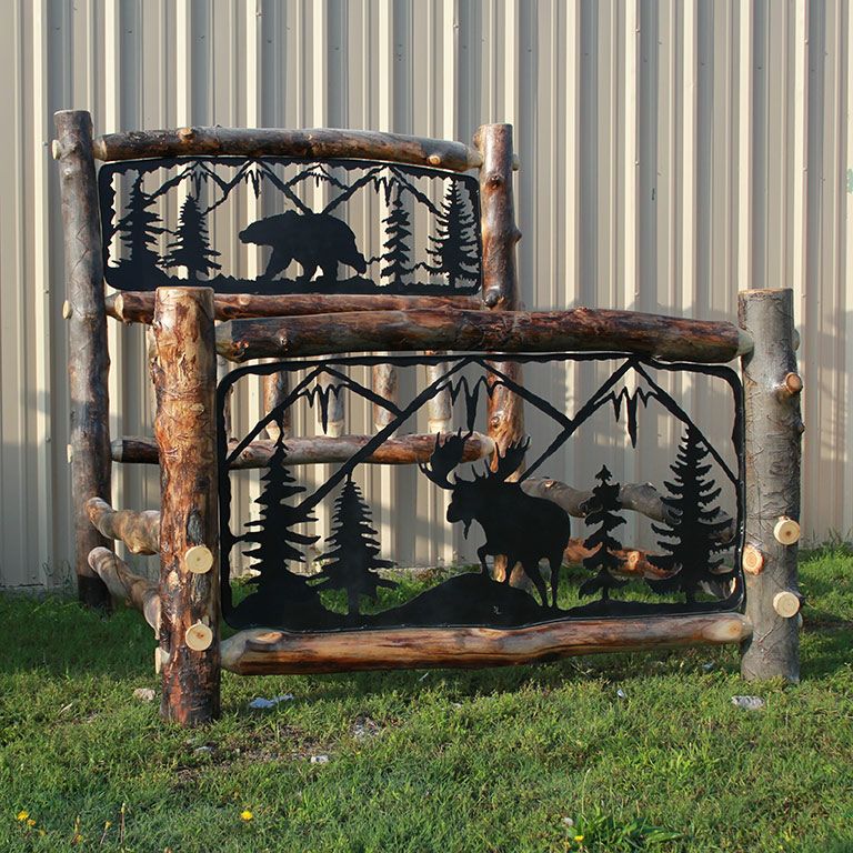 BEAVER CREEK ASPEN DOUBLE METAL INSERT LOG BED