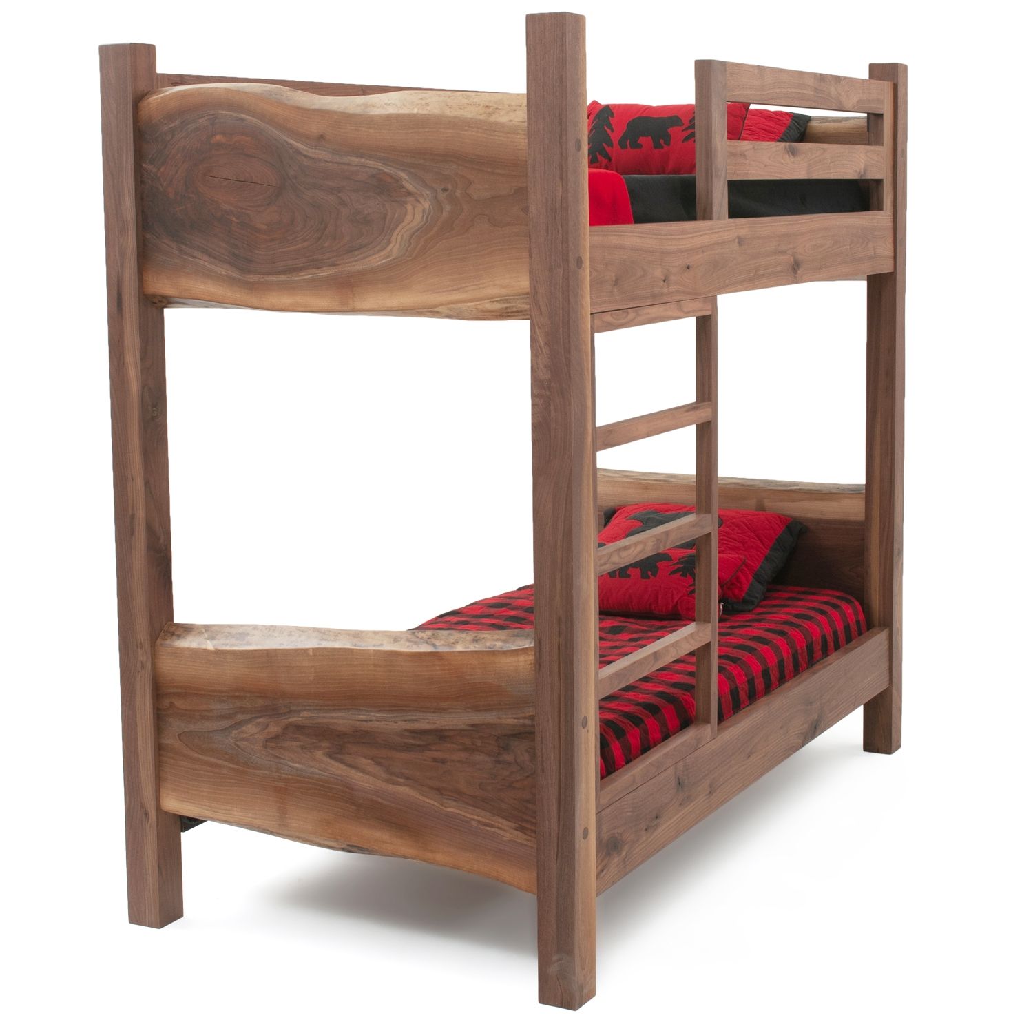 LIVE EDGE WALNUT BUNK BED