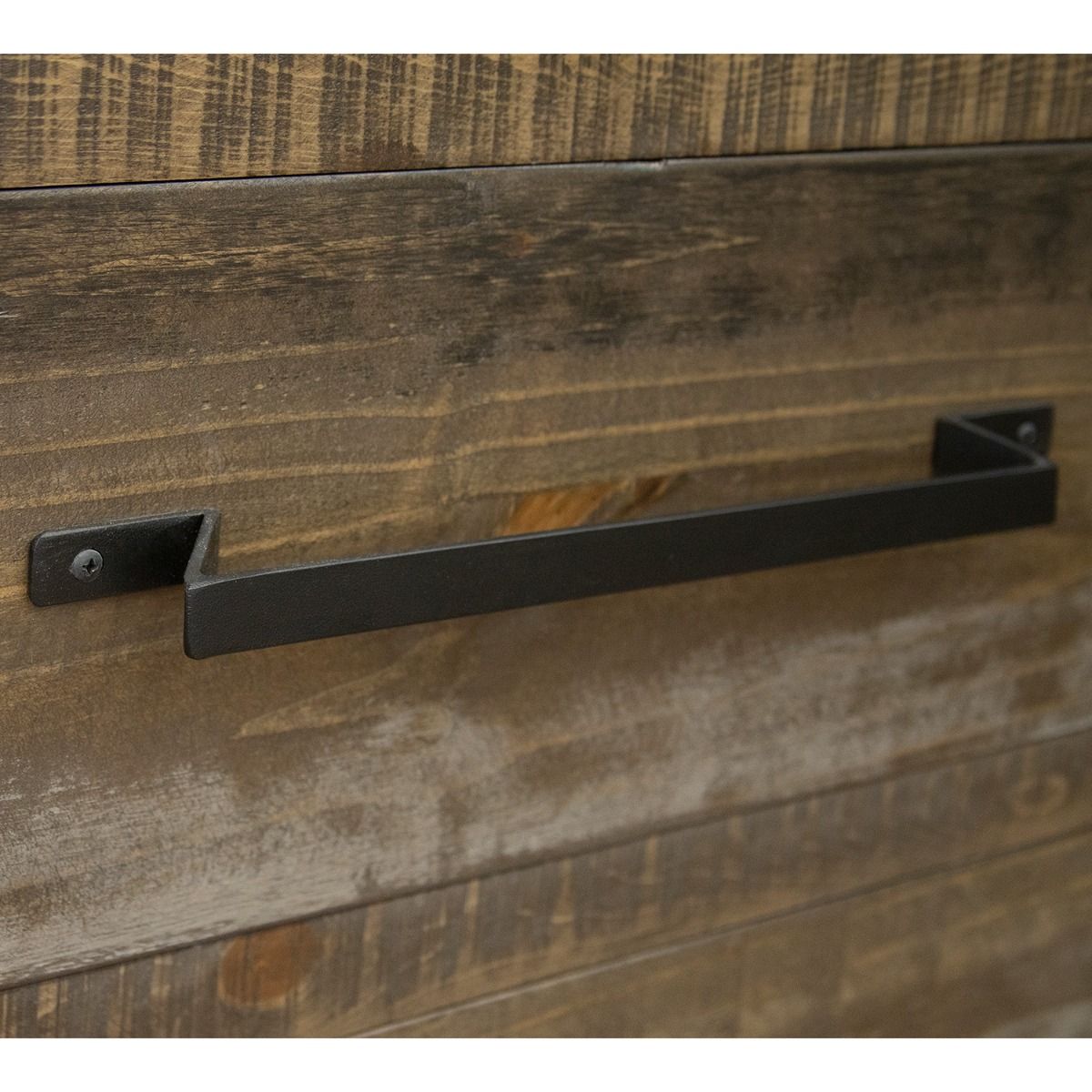 LOFT BROWN 2 DRAWER BARNWOOD NIGHTSTAND