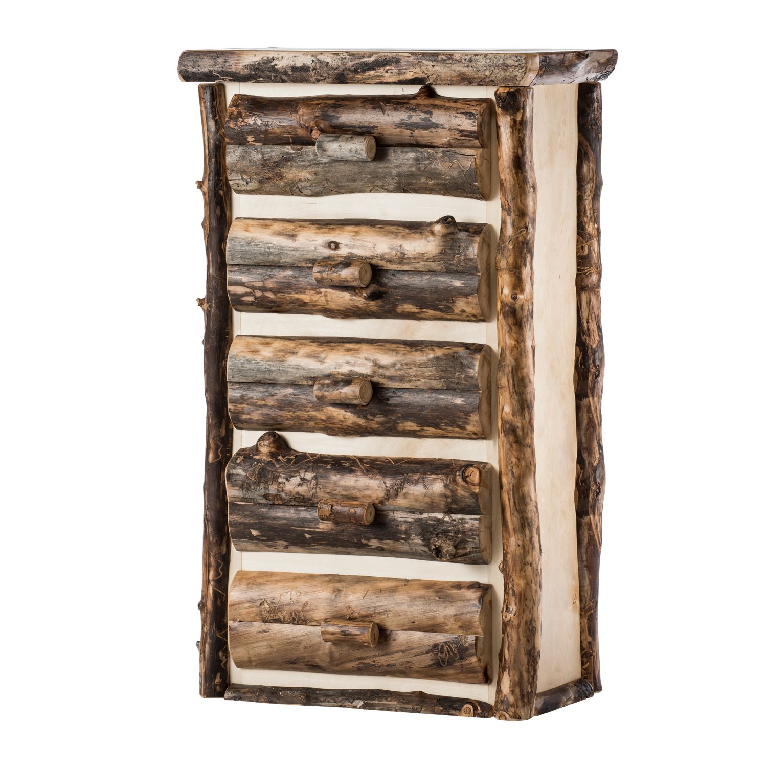 BEAVER CREEK ASPEN 5 DRAWER LOG CHEST