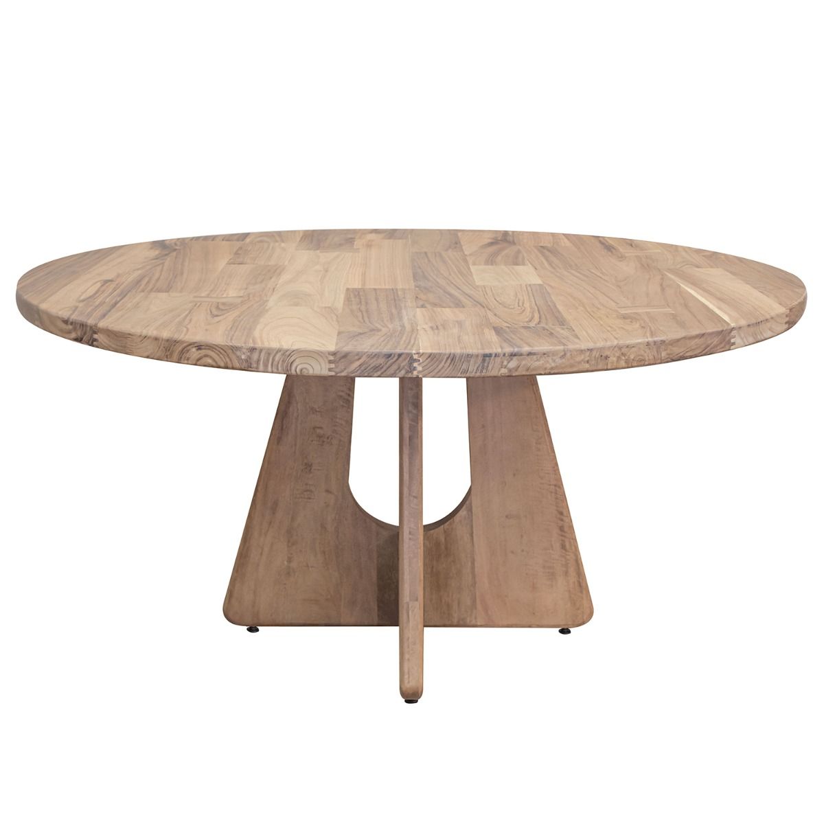 Natural Parota Wood Round Dining Table