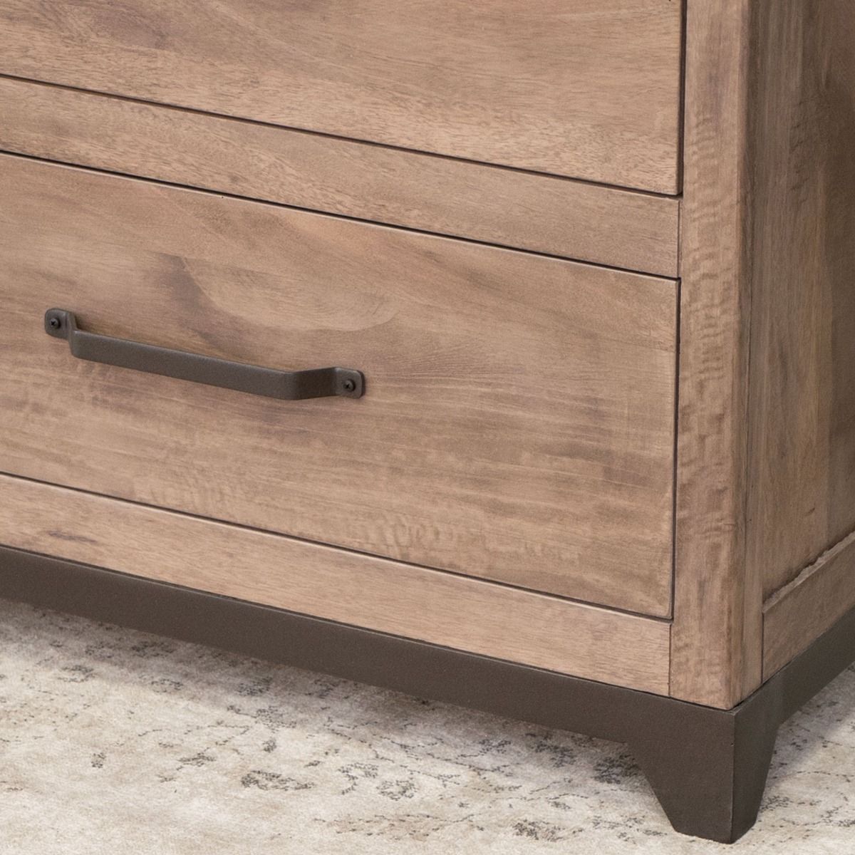 MODERN PAROTA 5 DRAWER NATURAL WOOD CHEST