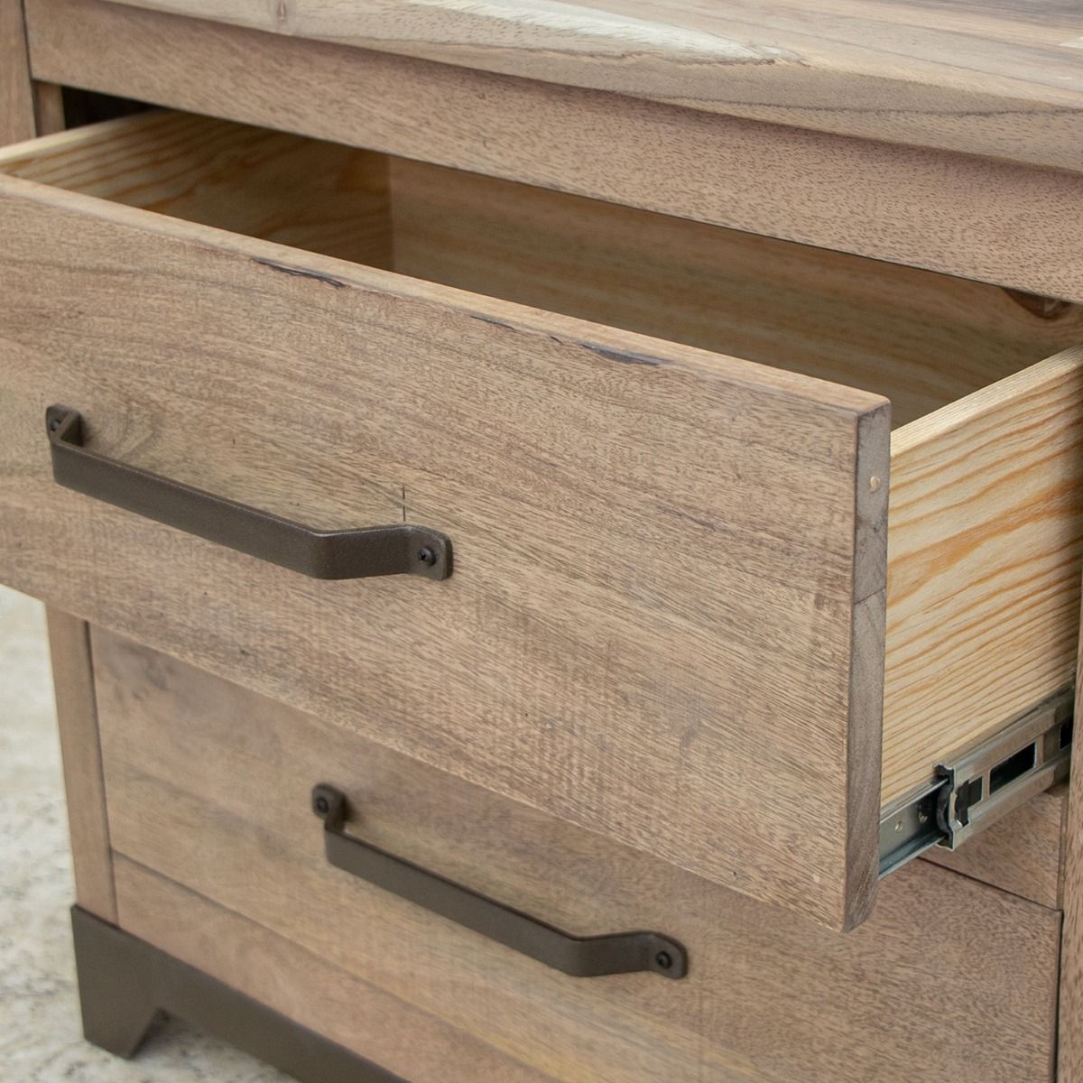 MODERN PAROTA 5 DRAWER NATURAL WOOD CHEST