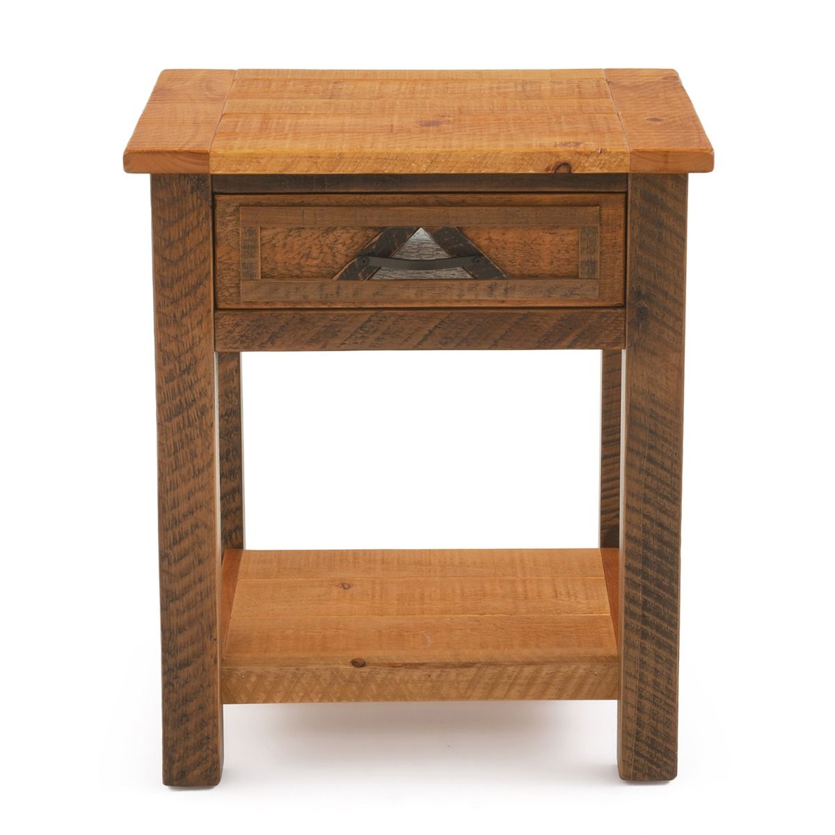 MOUNTAIN HORIZON 1 DRAWER BARNWOOD NIGHTSTAND