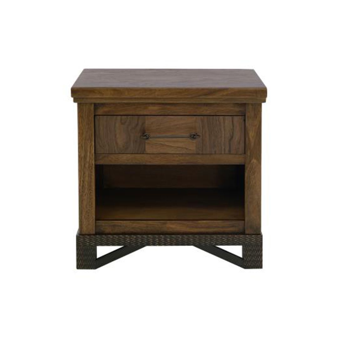 MODERN WALNUT NIGHTSTAND