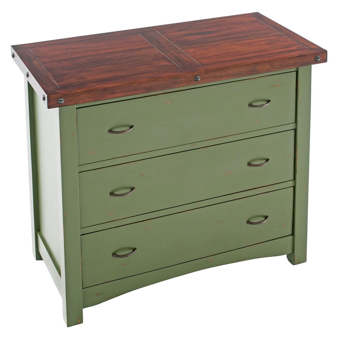 COTTAGE SUNRISE PAINTED CHEST OF DRAWERS