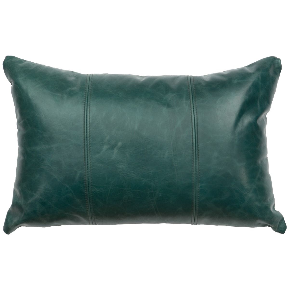 Woodland Creek Furniture Peacock Leather Fringe Pillow - Thumbnail 2