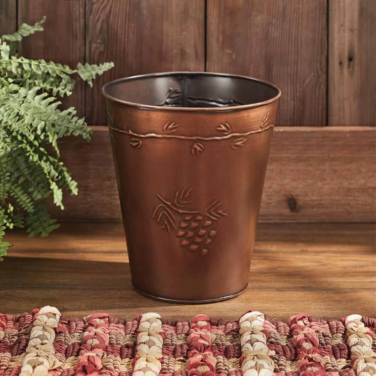 Pine Valley Rustic Waste Basket - Thumbnail 2