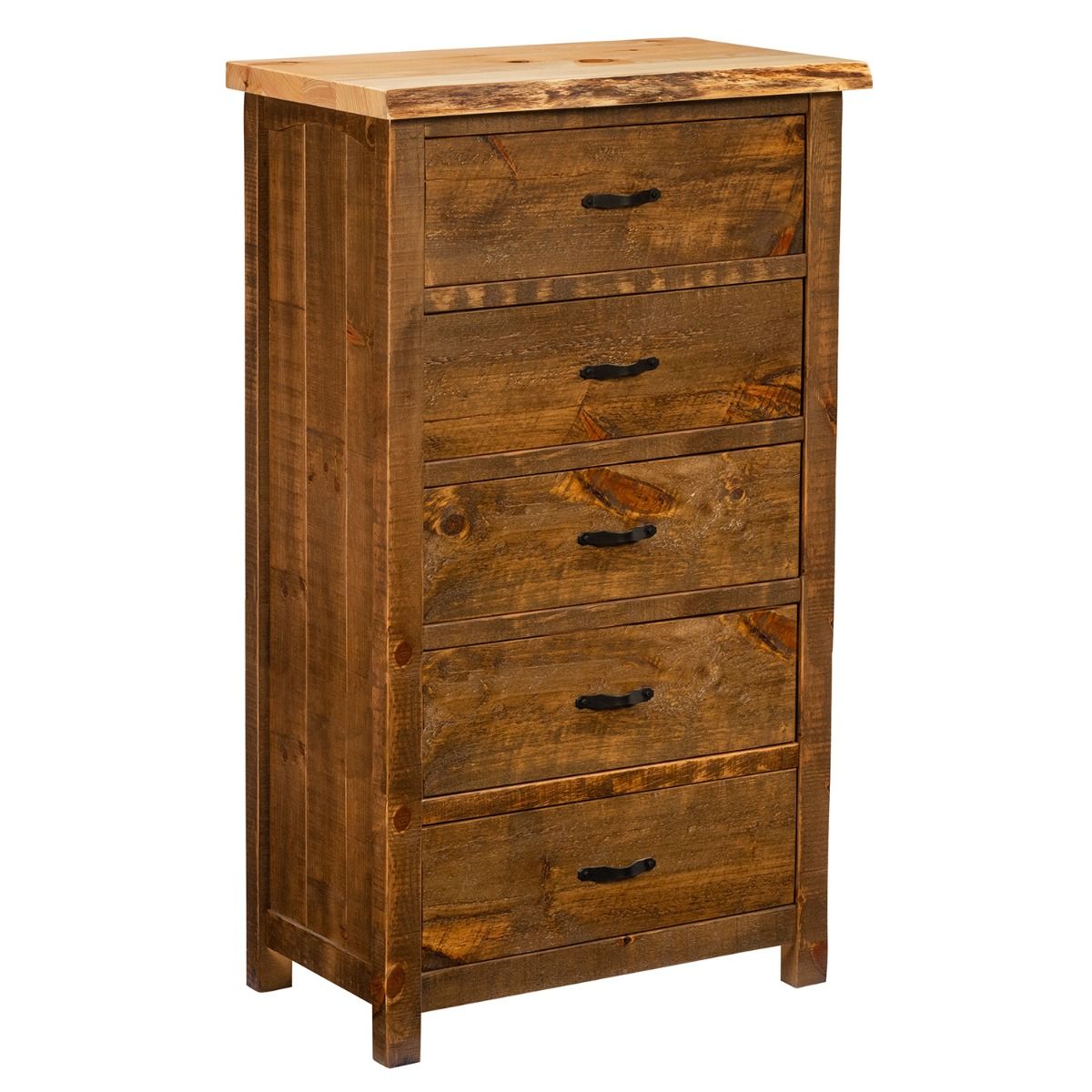 CANTERBURY PINES RUSTIC 5 DRAWER CHEST