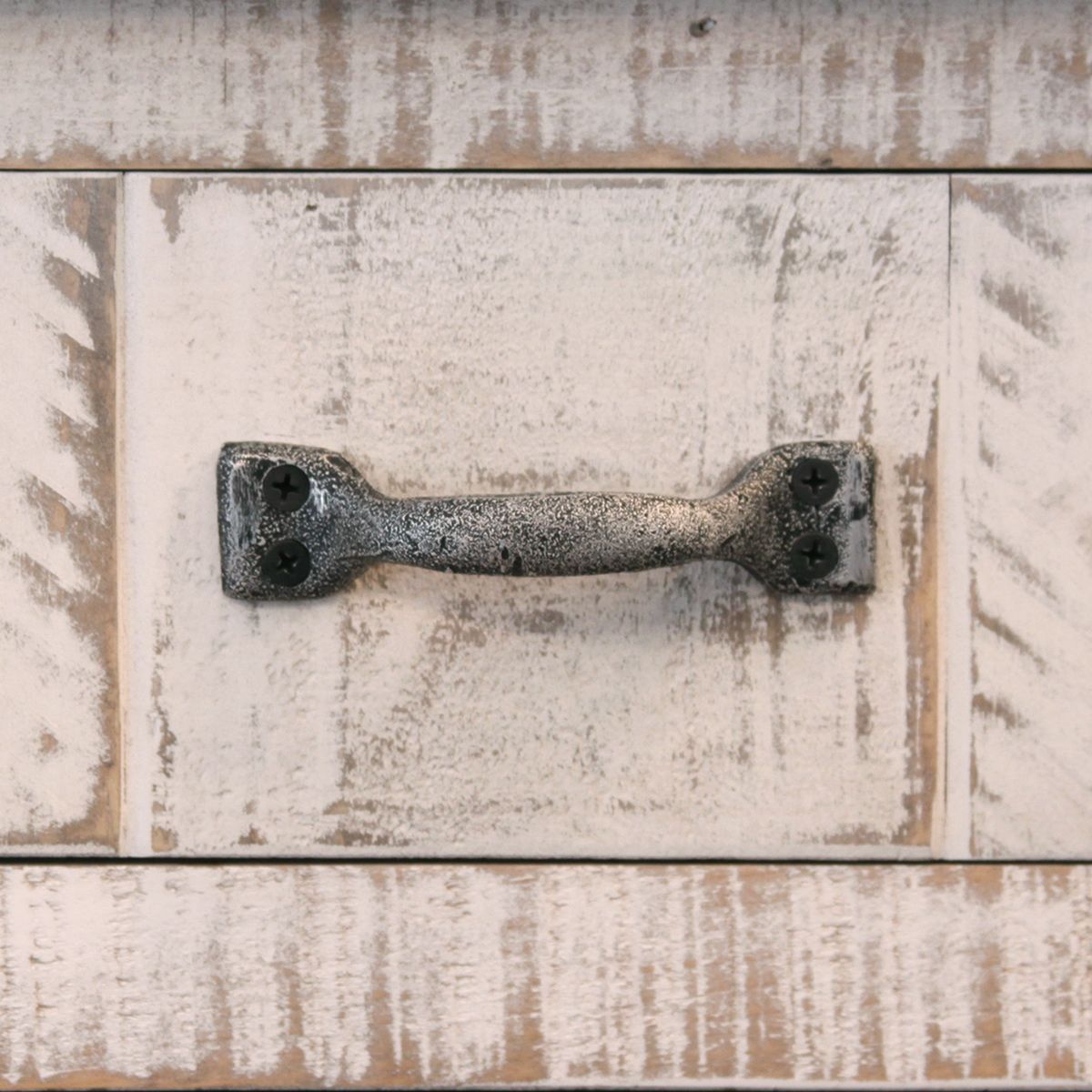 PUEBLO WHITE FARMHOUSE ENCLOSED NIGHTSTAND