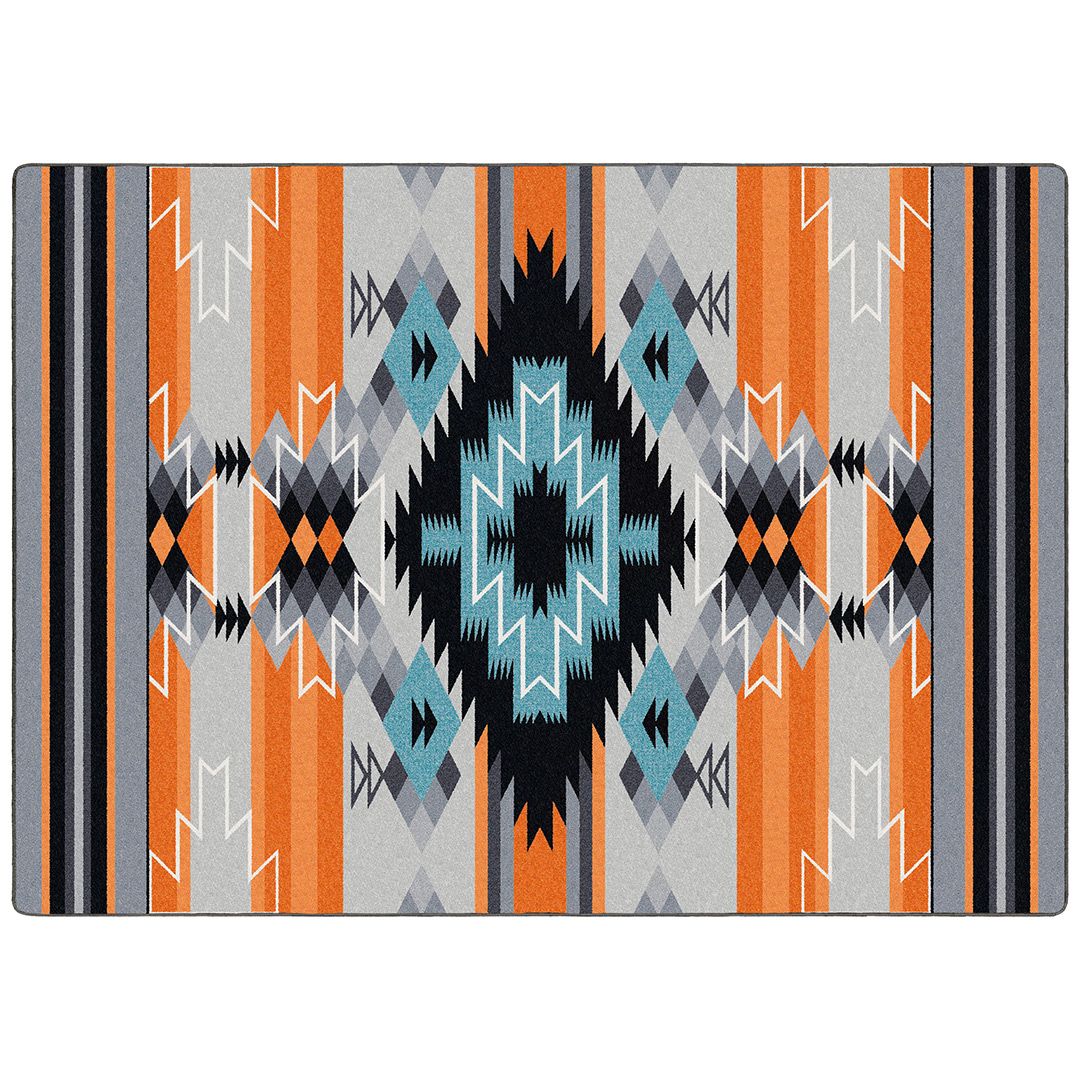 Radio Waves Entry Rug - Southwestern Rugs