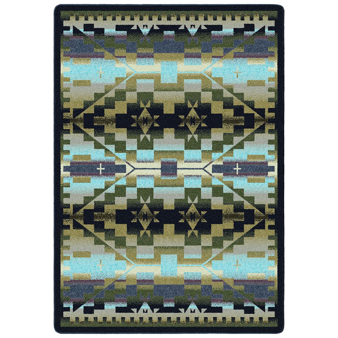 Rainbow Blanket Area Rugs - Southwestern Rugs