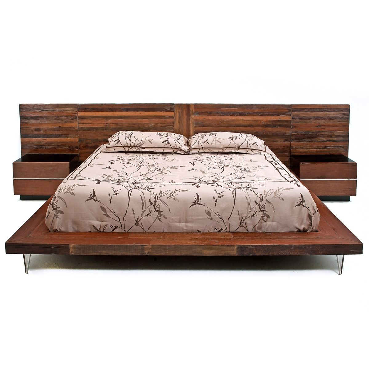 RECLAIMED WOOD PLATFORM BED