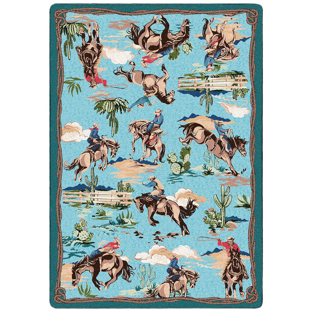 Retro Cowboy Area Rugs - Western Rugs