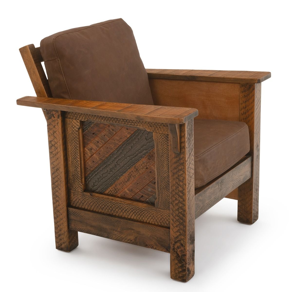 tobacco chair River Rustic Tobacco Road Barnwood Lounge Chair